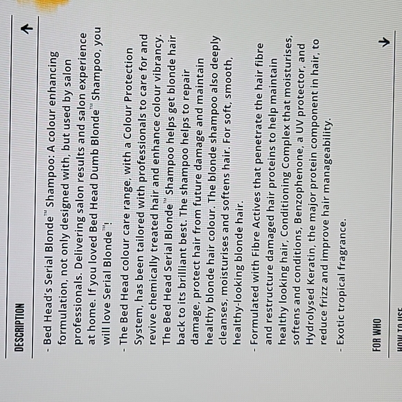 Bed Head Serial Blonde Shampoo - Picture 4 of 4